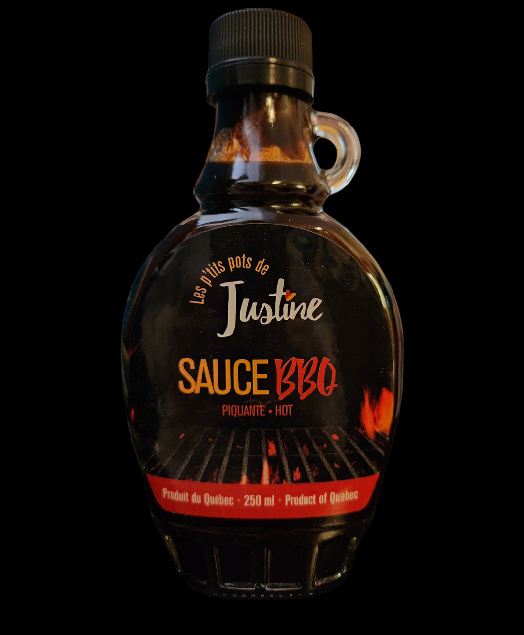 Les p'tits pots de Justine - Sauce BBQ piquante 250ml
