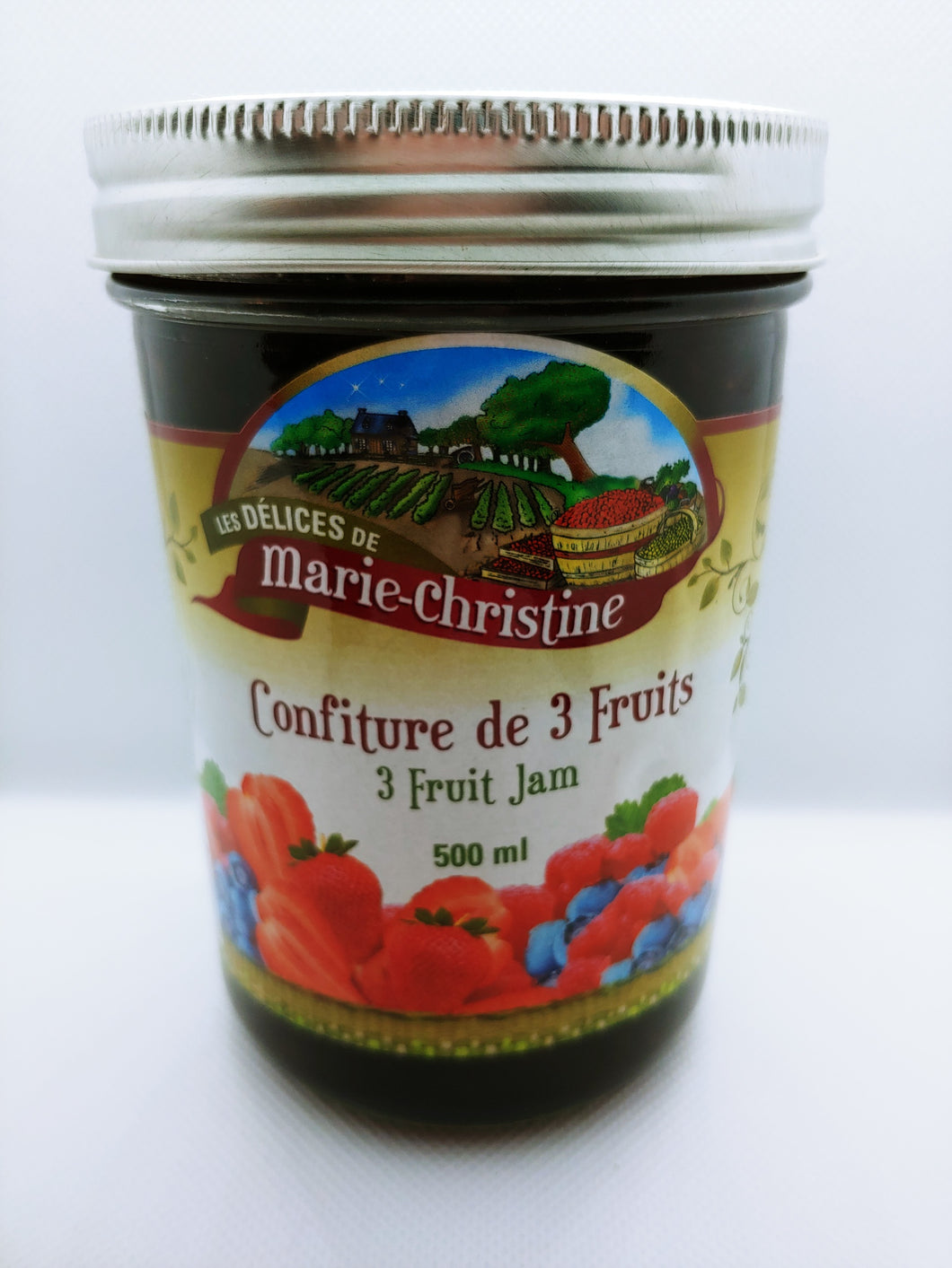 Délices de Marie-Christine - Confiture 3 fruits 500 ml