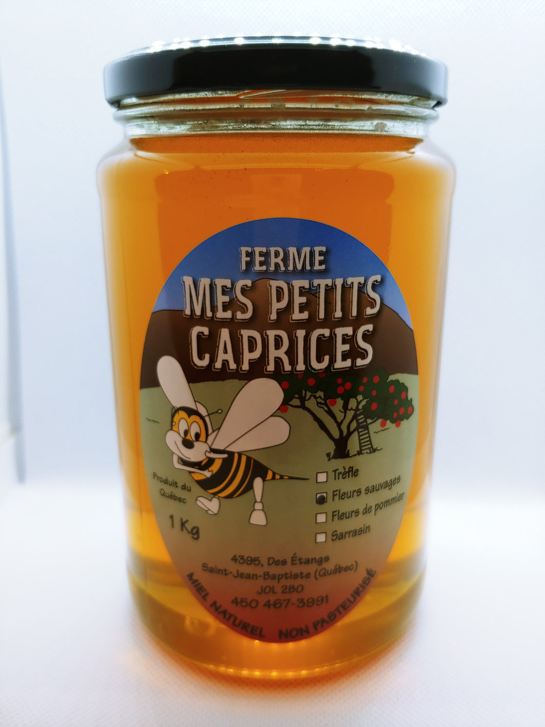 Ferme Mes Petits Caprices - Miel fleurs sauvages 1kg